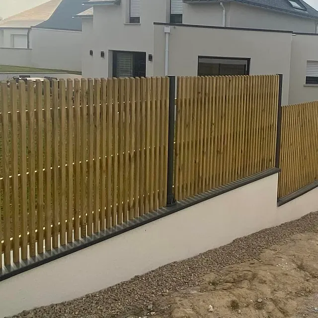 Cloture de jardin bois